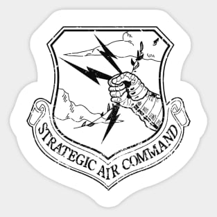 Strategic Air Command - Small Black Logo Sticker